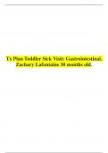 Tx Plan Toddler Sick Visit Gastrointestinal&period; Zachary Lafontaine 30 months old