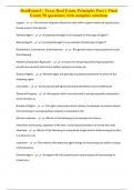 RealEstateU&colon; Texas Real Estate Principles Part 1 Final Exam&vert; 90 questions&vert; with complete solutions