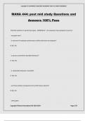 MANA 444&colon; post mid study Questions and Answers 100&percnt; Pass