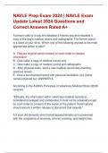 NAVLE Prep Exam 2024 &vert; NAVLE Exam  Update Latest 2024 Questions and  Correct Answers Rated A&plus;