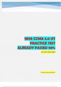 NHA CCMA 3&period;0 1st Practice Test already passed 98&percnt;