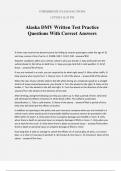 Alaska DMV Written Test Practice Questions With Correct Answers