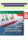 SOLUTION MANUAL For Data Analytics for Accounting&comma; 3rd Edition by Vernon Richardson&comma; Verified Chapters 1 - 9&comma; Complete Newest Version