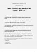 Ammo Handler Exam Questions And Answers 100&percnt; Pass