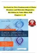 Test Bank For Tietz Fundamentals of Clinical Chemistry and Molecular Diagnostics&comma; 8th Edition by Nader Rifai&comma; All 49 Chapters Covered and Verified&comma; ISBN&colon; 9780323549738