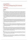 The Financial Reporting Environment Solutions&sol;&sol; SOLUTION MANUAL&sol;&sol; ALL CHAPTERS