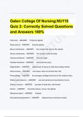 Galen College Of Nursing&colon;NU110 Quiz 2&colon; Correctly Solved Questions and Answers 100&percnt;