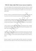 NUR 122 Study Guide With Correct Answers Graded A&plus;