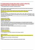 FIT BCBA MOCK EXAM 2024-2025 LATEST UPDATE&vert;&vert;  QUESTIONS WITH COMPLETE SOLUTIONS