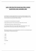 AAPC CPB PRACTICE EXAM MULTIPLE CHOICE QUESTIONS AND ANSWERS 2025