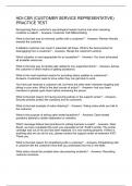 HDI-CSR &lpar;CUSTOMER SERVICE REPRESENTATIVE&rpar; PRACTICE TEST