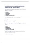 NHA CERTIFIED CLINICAL MEDICAL ASSISTANT PRACTICE EXAM 1 100- ACCURATE&period;pdf