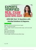 APEX EKG Test&sol; 41 Questions with Detailed Solutions & Diagrams&period;  