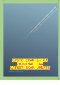 GPSTC Exam 1- GA Criminal Law latest exam update