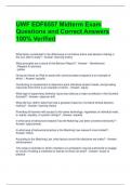UWF EDF6557 Midterm Exam Questions and Correct Answers 100&percnt; Verified 