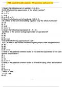 C784 Applied health statistics 70  veryfied questions and  correct answers from veryfied sources 100&percnt; guaranteed pass&period;