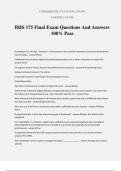BHS 175 Final Exam Questions And Answers 100&percnt; Pass