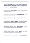 MCN 374 Competency study guide Exam test questions with approved Answers 2024&sol;2025