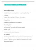 MSN 624- BURNS QUESTIONS AND VERIFIED ANSWERS