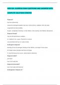 MSN 624- ALOPECIA EXAM QUESTIONS AND ANSWERS WITH COMPLETE SOLUTIONS VERIFIED