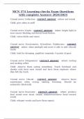 MCN 374 Learning checks Exam Questions with complete Answers 2024&sol;2025