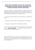 MCN 374 on Chapter 16&comma; 21&comma; 22&comma; 23 and 29 Knowledge test Exam Toolkit Questions and Verified Marking Scheme 2024&sol;2025