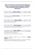 MCN 374 Peds on Growth and Development Exam test preparation Questions and Must have marking scheme Updated version 2024&sol;2025