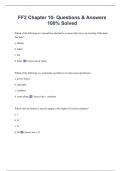 FF2 Chapter 10- Questions & Answers  100&percnt; Solved