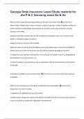 Georgia State Insurance Laws&vert; Study material for  the P & C licensing exam Qs & As 