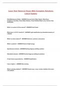 Laser Hair Removal Exam With Complete Solutions Latest Update