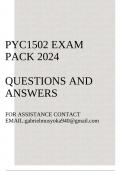 PYC1502 Exam pack 2024&lpar;Psychology in Society&rpar;