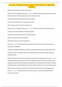 Security Program Integration Professional Certification &lpar;SPIPC&rpar;