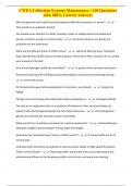 CWEA Collection Systems Maintenance &vert; 140 Questions with 100&percnt; Correct Answers