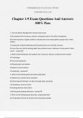 Chapter 1-9 Exam Questions And Answers 100&percnt; Pass