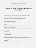 Chapter 14 Exam Questions And Answers 100&percnt; Pass