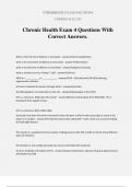 Chronic Health Exam 4 Questions With Correct Answers&period;