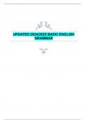 UPDATED 2024&sol;2025 BASIC ENGLISH  GRAMMAR