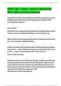 EXSC 387 - Hager - Exam 2 Questions With 100&percnt; Correct Answers 2024