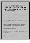EQAS&comma; PRE-INTERMEDIATE&comma; UNIT 9 - BANKS AND ACCOUNTS&comma; PERSONAL  EFFECTS&comma; COMPUTER NOUNS &lpar;highly  verified&rpar;2024&sol;2025&excl;&excl;