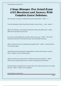 5 Guys Manager Test Actual Exam &lpar;125 Questions&rpar; and Answers With Complete Latest Solutions&period;