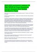 2024-2025 permanent makeup VA PMU DPOR All Exam Questions Correct Answers New Update &lpar;Verified A&plus; Pass&rpar;