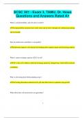 SCSC 301 - Exam 3&comma; TAMU&comma; Dr&period; Howe Questions and Answers Rated A&plus;