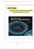 Test Bank For Lehninger Principles of Biochemistry&comma; 8th Edition &lpar;Nelson&comma; 2022&rpar;&comma; 9781319228002&comma; Chapter 1-28 All Chapters with Answers and Rational