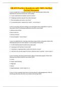 OB ATI Practice Questions with 100&percnt; Verified Correct Answers