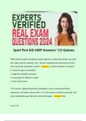 Sport First AID ASEP Answers&sol; 115 Quizzes&period; 