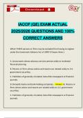 BUNDLE FOR IACCP EXAMS&colon;&colon;&colon;&colon; QUESTIONS AND CORRECT ANSWERS &vert; LATEST UPDATE 2024&sol;2025 