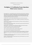Firefighter 2 &lpar;Certification Exam&rpar; Questions With Correct Answers&period;
