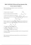 HESI CAPSTONE PN Reviewed Exam Questions With  Correct Answers Graded A&plus;