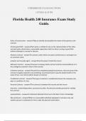 Florida Health 240 Insurance Exam Study Guide&period;