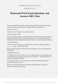 Heartcode PALS Exam Questions And Answers 100&percnt; Pass